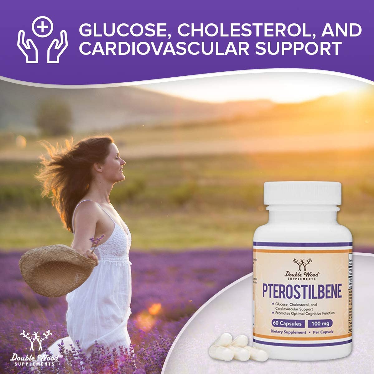 Pterostilbene Double Pack - Double Wood Supplements